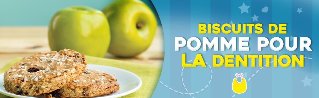 BISCUITS DE POMME POUR LA DENTITION BISCUITS DE POMME POUR LA DENTITION