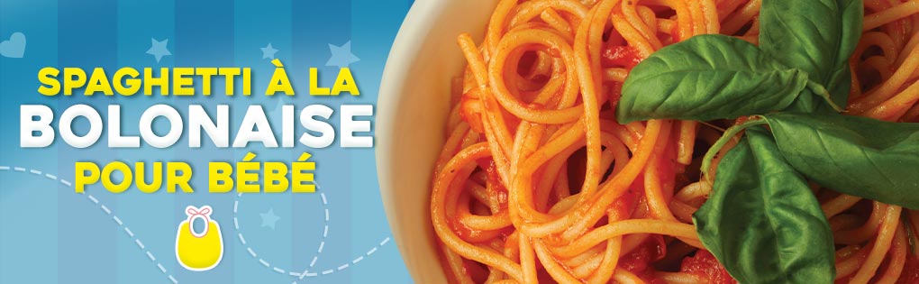 SPAGHETTI À LA BOLONAISE POUR BÉBÉ SPAGHETTI À LA BOLONAISE POUR BÉBÉ